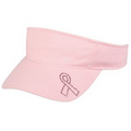 Ladies Pink Ribbon Visor